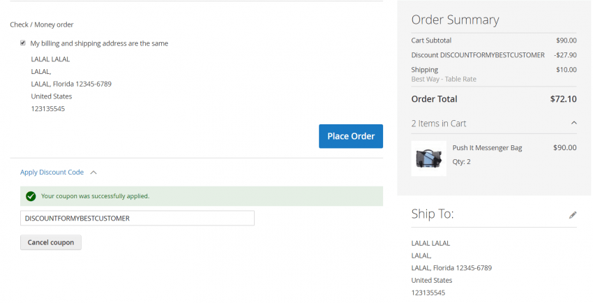 Coupons in Magento 2