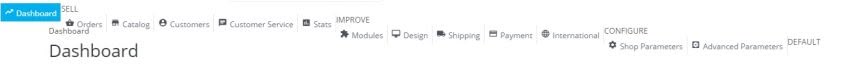 Overview of the Prestashop 1.7 Admin Panel Menu