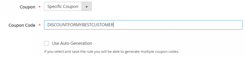 Coupons in Magento 2