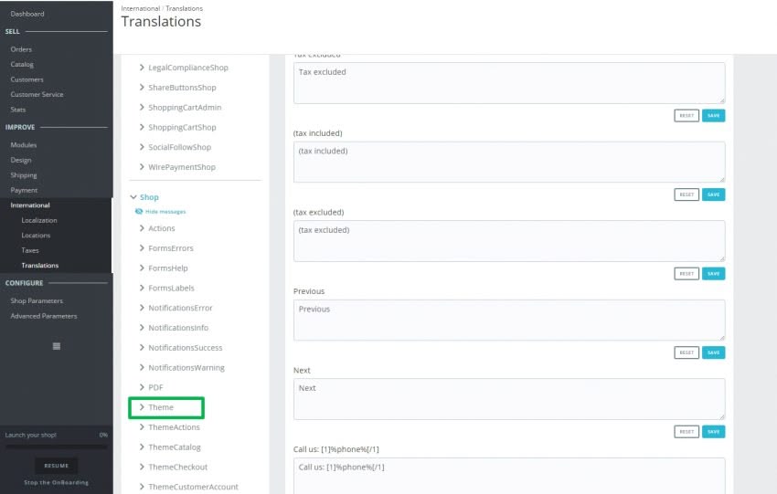 How To Change Footer Copyright Message in Prestashop 1.7