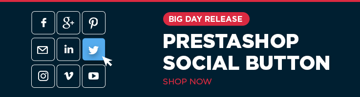 Big Day Release: Prestashop 1.6 Social Buttons