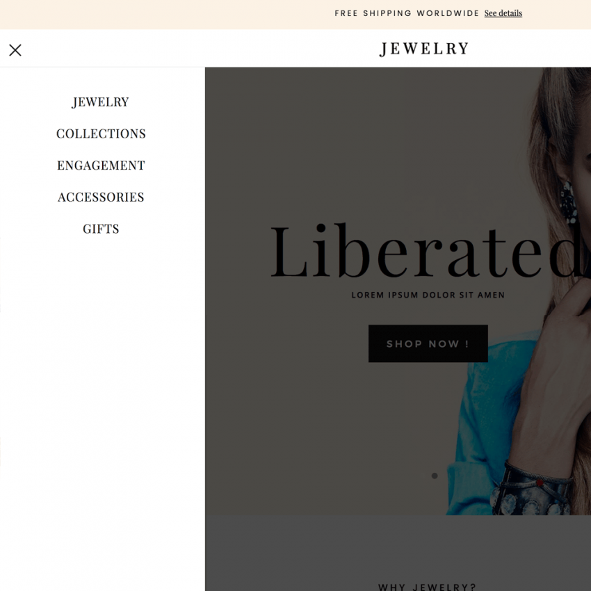 Luxury Jewelry Prestashop 1.6 Responsive Template