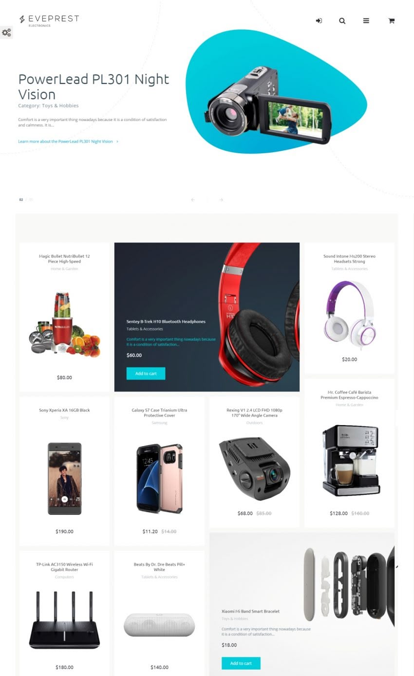 Eveprest – the Best Advanced Multipurpose PrestaShop Theme Eveprest – the best advanced Multipurpose PrestaShop Theme