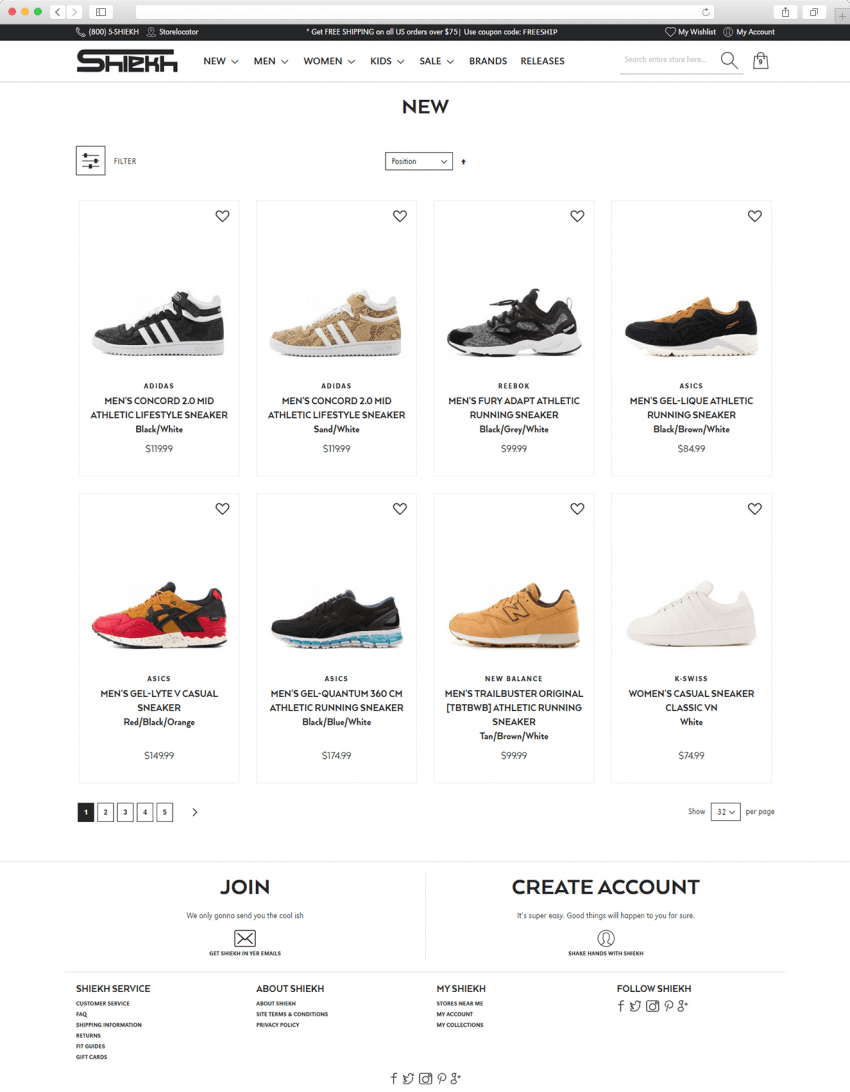 Our Magento 2 Work: Shiekh.com Our Works: Shiekh.com