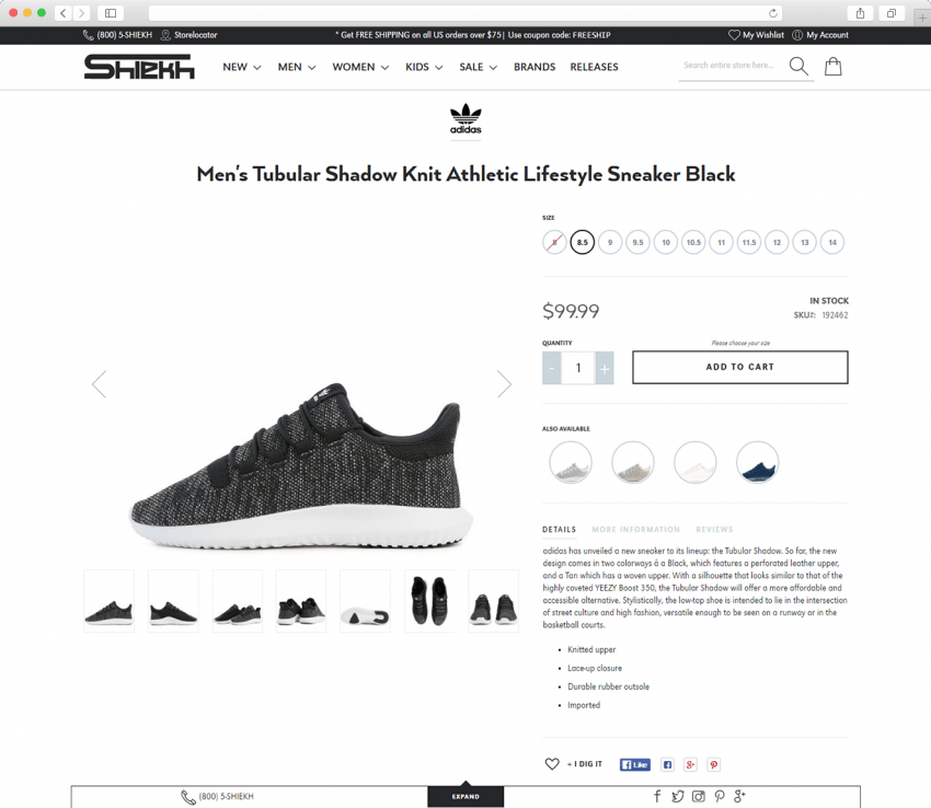 Our Magento 2 Work: Shiekh.com Our Works: Shiekh.com