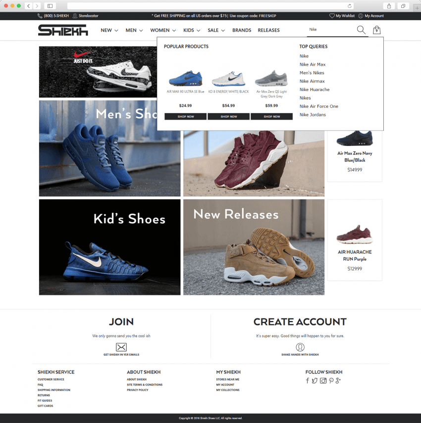 Our Magento 2 Work: Shiekh.com Our Works: Shiekh.com