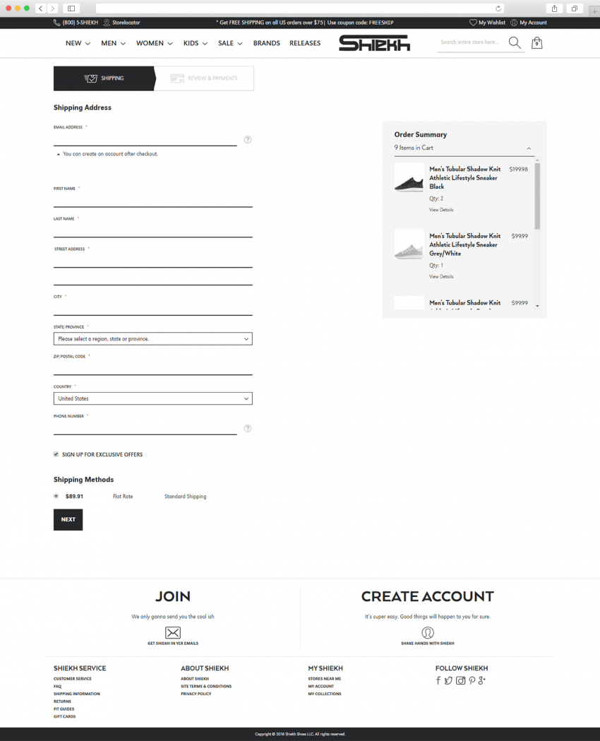 Our Magento 2 Work: Shiekh.com shiekh 6 850x1049
