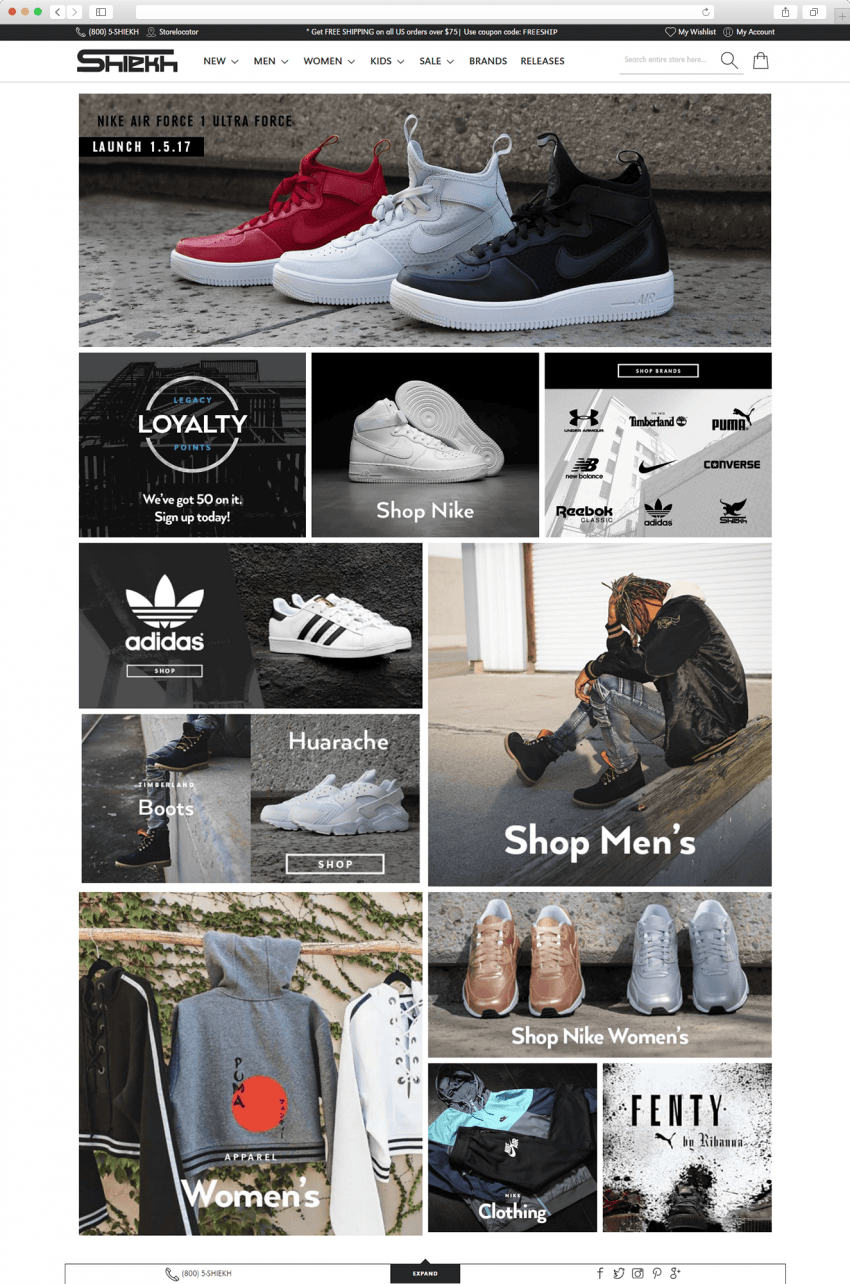 Our Magento 2 Work: Shiekh.com Our Works: Shiekh.com