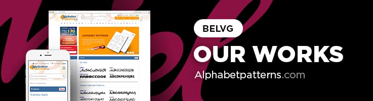 Our Magento 2 Work: Alphabetpatterns.com