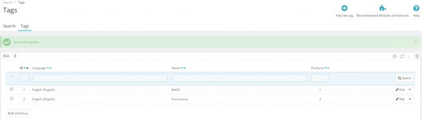 Prestashop 1.7 for Beginners: How to Manage the Tags