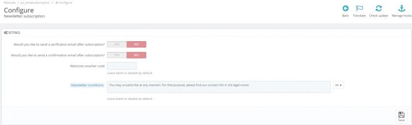 How to Configure Newsletter Subscriptions in Prestashop 1.7