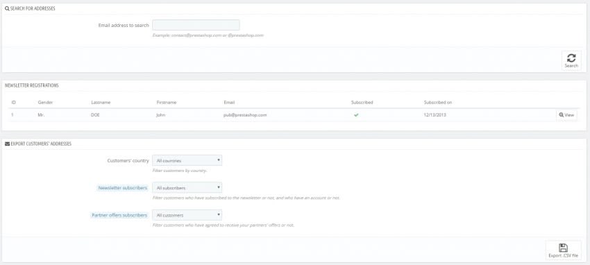 How to Configure Newsletter Subscriptions in Prestashop 1.7