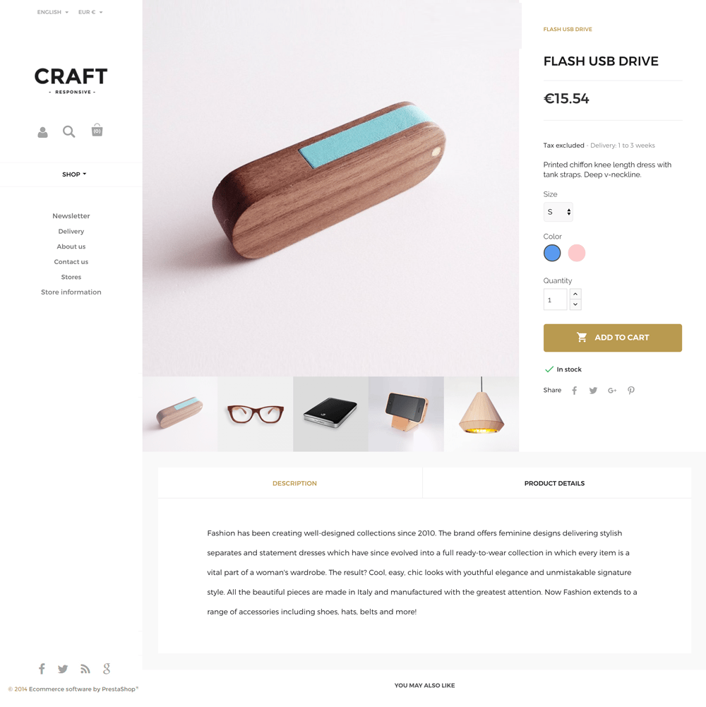 Craft Prestashop 1.7 Responsive Template
