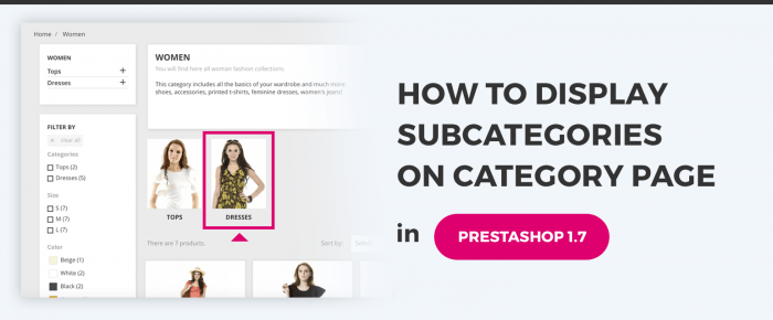 How To Display Subcategories On Category Page in Prestashop 1.7