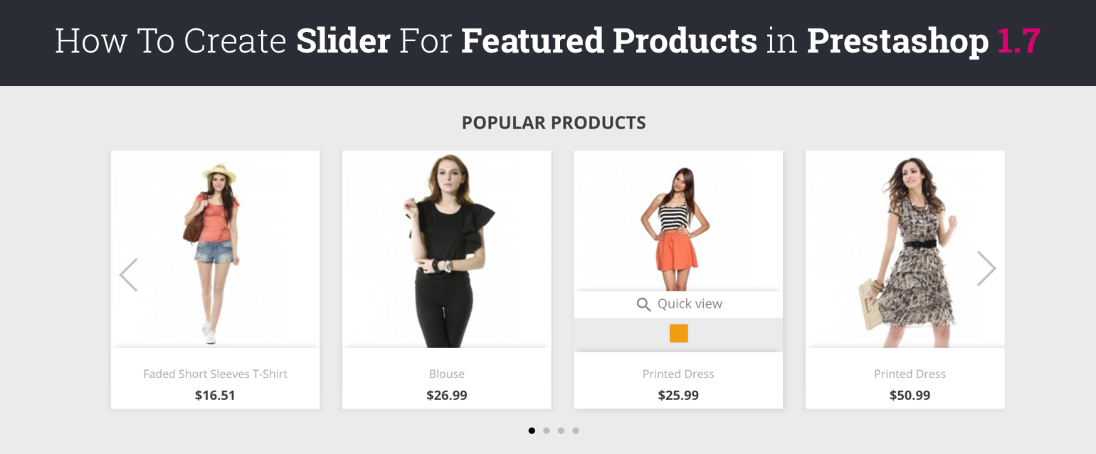 How To Create Featured Products Slider in Prestashop 1.7
