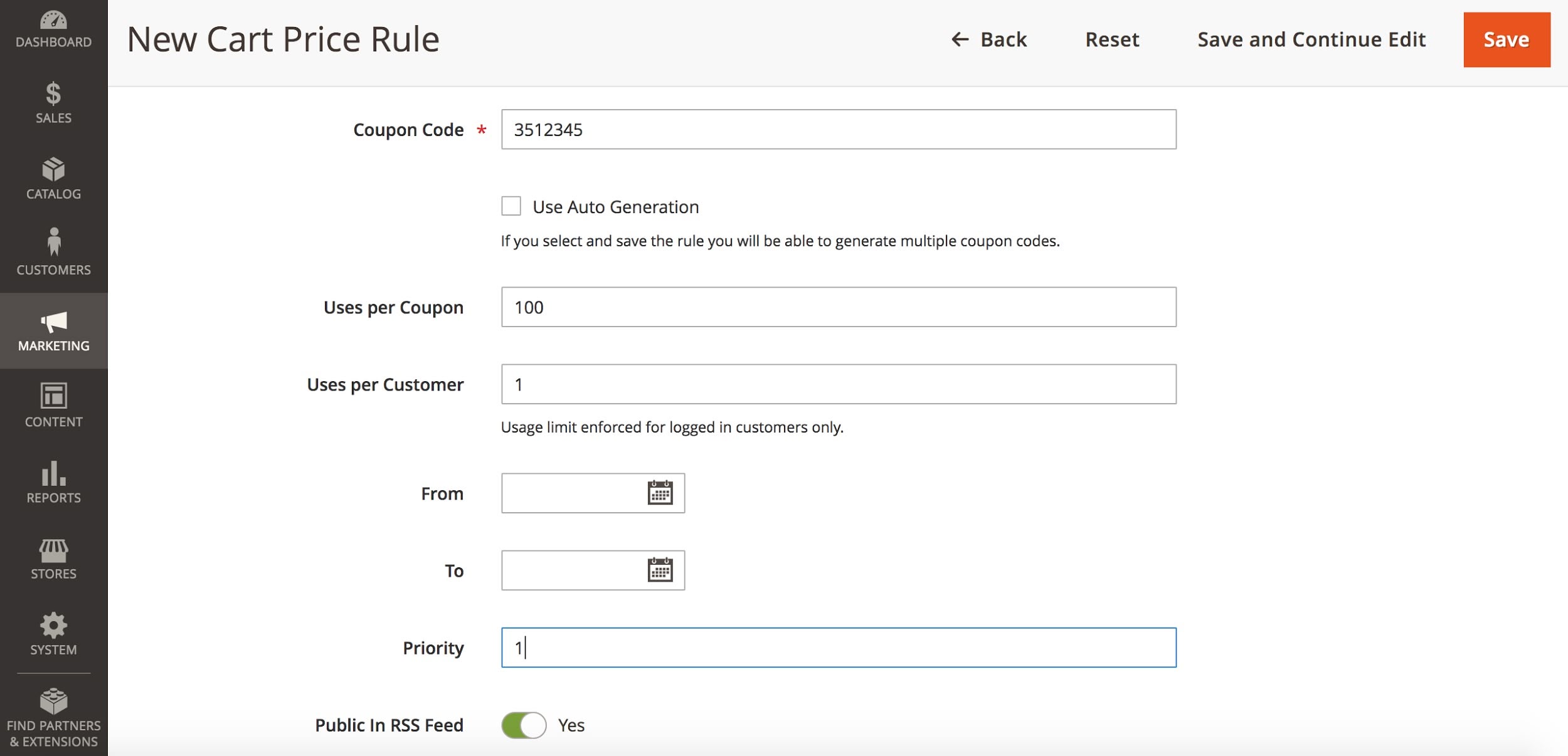 Cart Price Rules in Magento 2 (certification) 3