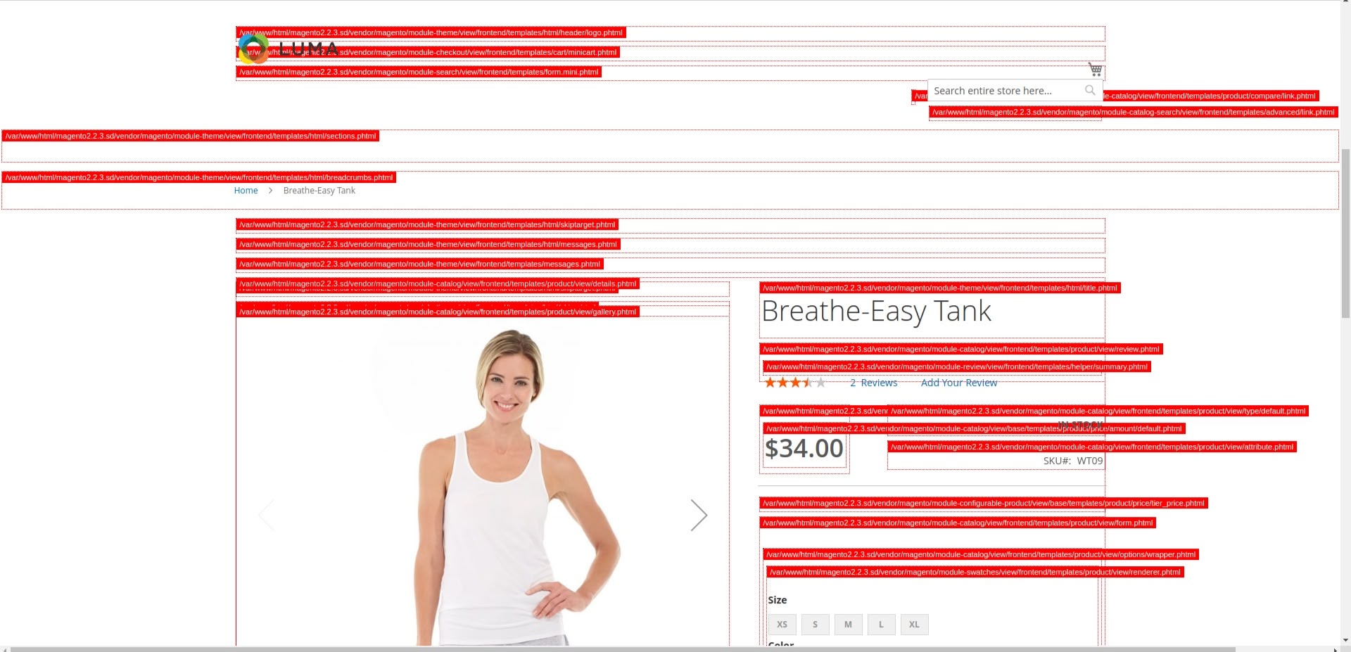 How to Enable Template Path Hints in Magento 2 front 1