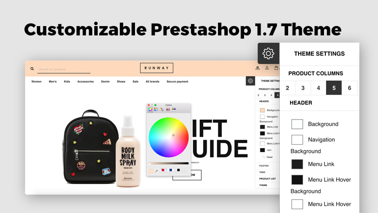 Customizable PrestaShop 1.7 Theme