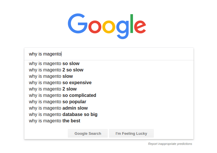 Why Magento is So Slow and How to Resolve It Magento searcch results