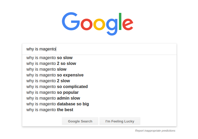 Magento searcch results