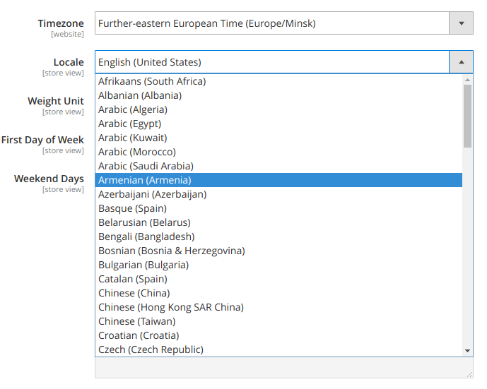 How to extend language list in Magento 2