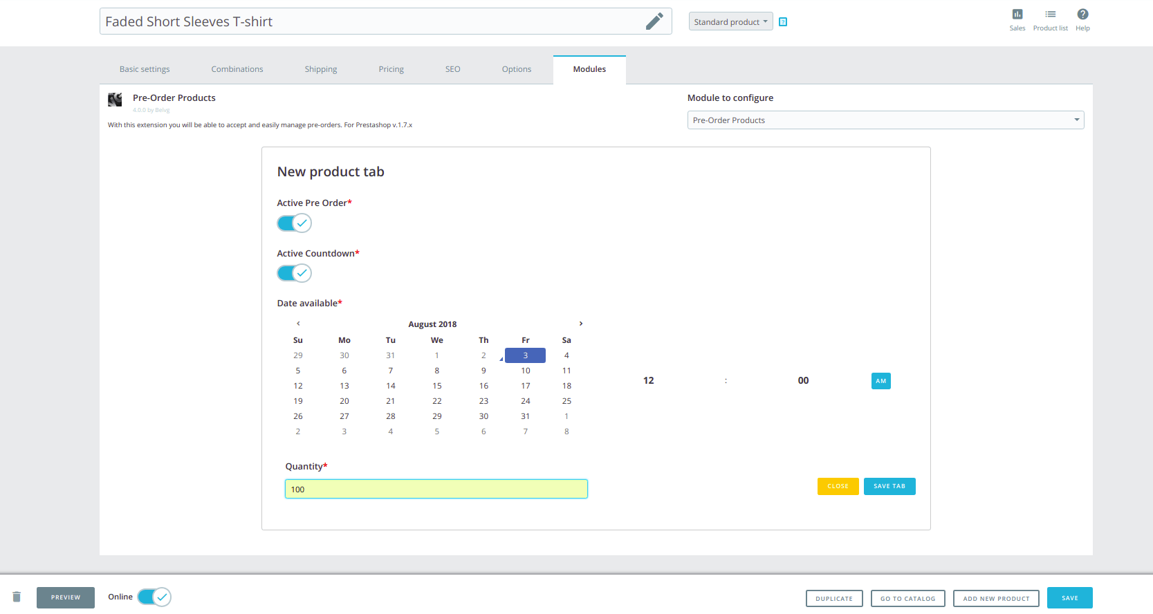 Tips for PrestaShop 1.7 Pre-order and Waiting List Module Pre-order module for prestashop