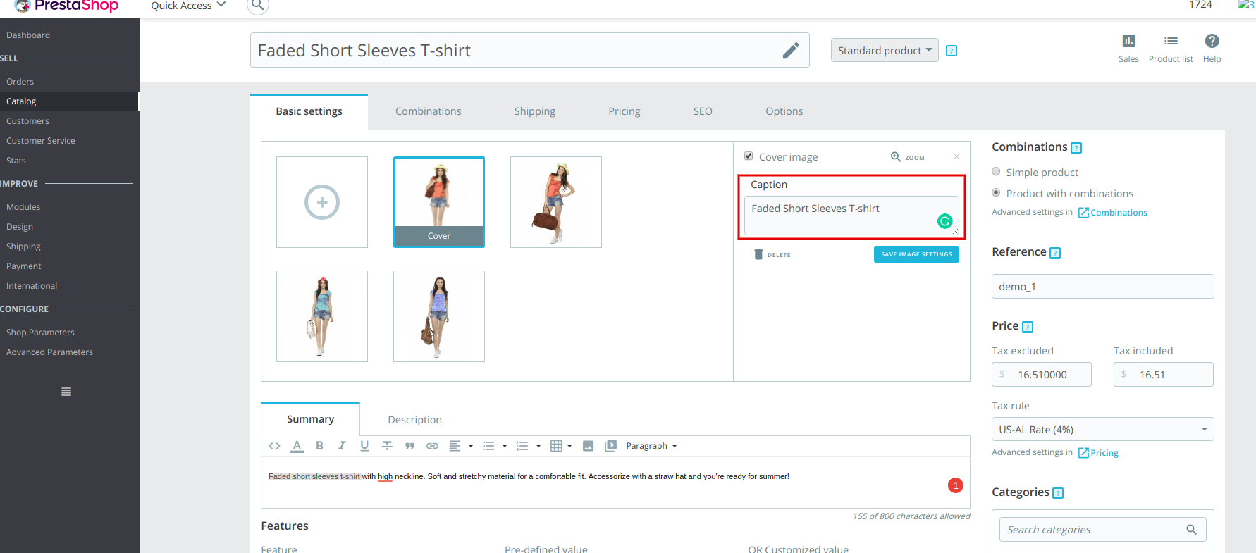 How to add alt and title tags in PrestaShop 1.7