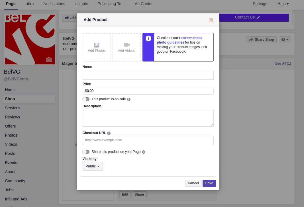 How to create a Facebook shop. Step 3