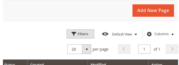 Magento 2 add new page