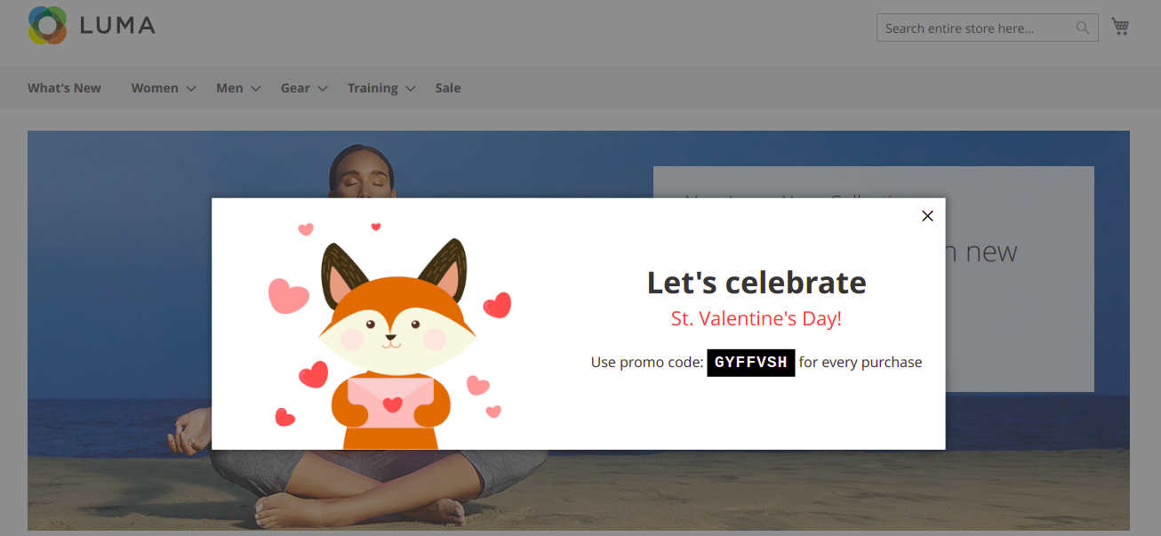 BelVG Magento 2 extension for Valentine's day