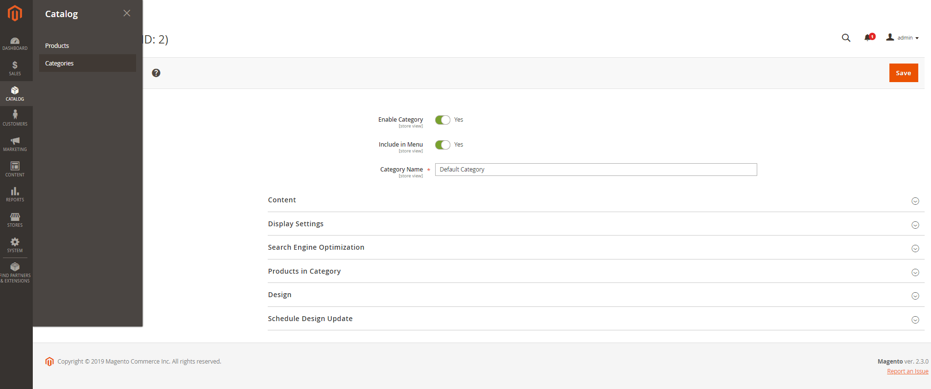 How to add a category in Magento 2