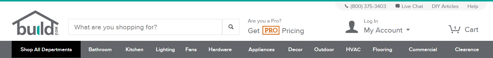 pricing header ecommerce