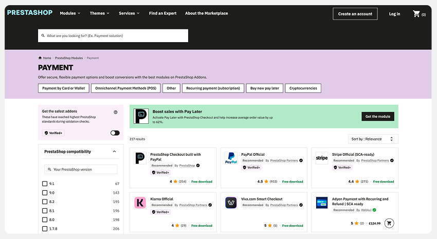 PrestaShop vs OpenCart Comparison | 2026 Update Add multiple payment gateways for PrestaShop
