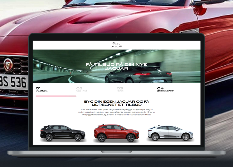 Jaguar website powered by Magento