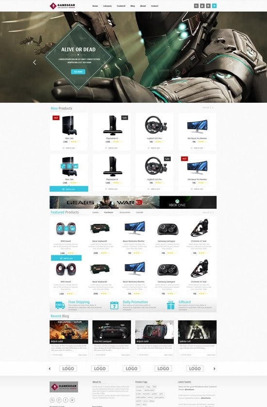 What are the Best Websites to Download Free & Paid Prestashop Themes? ps-gamegear-screen
