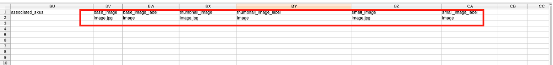 import product images csv example