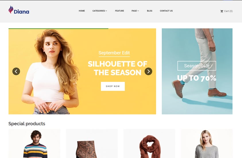 What are the Best Websites to Download Free & Paid Prestashop Themes? diana_free_prestashop_theme