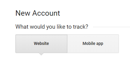 new account google analytics