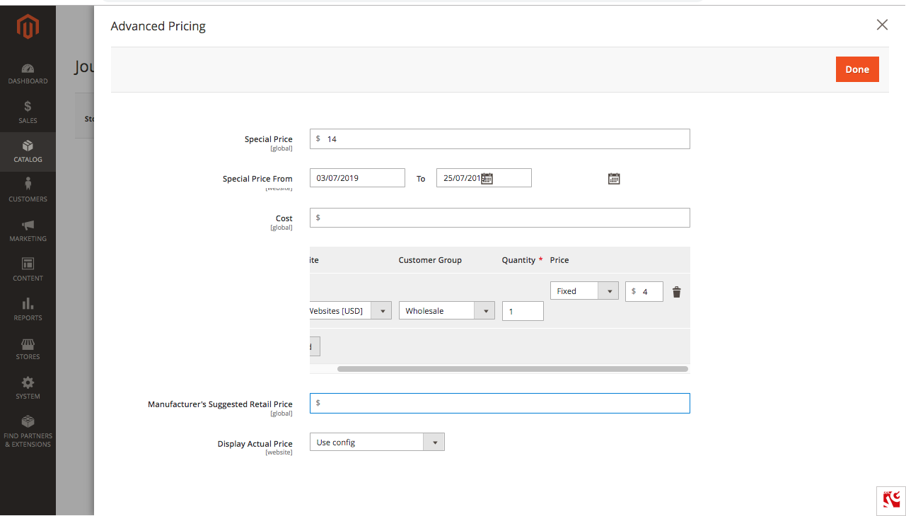 advanced pricing magento