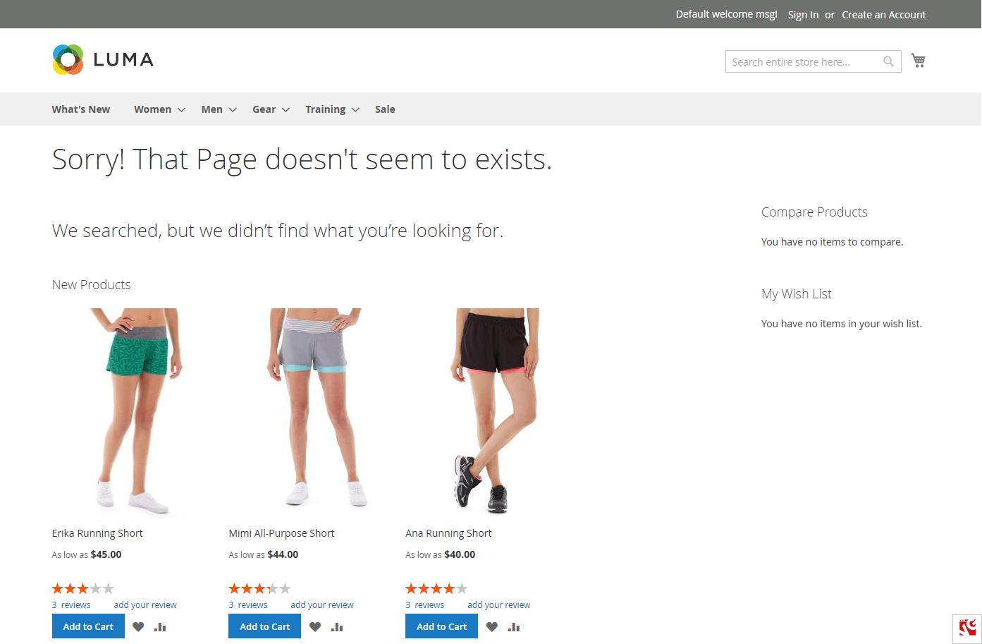 magento 404 widget example