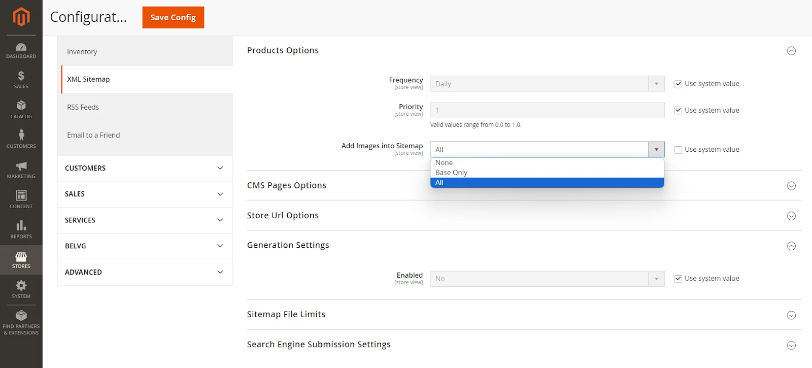 magento 2 xml-sitemap