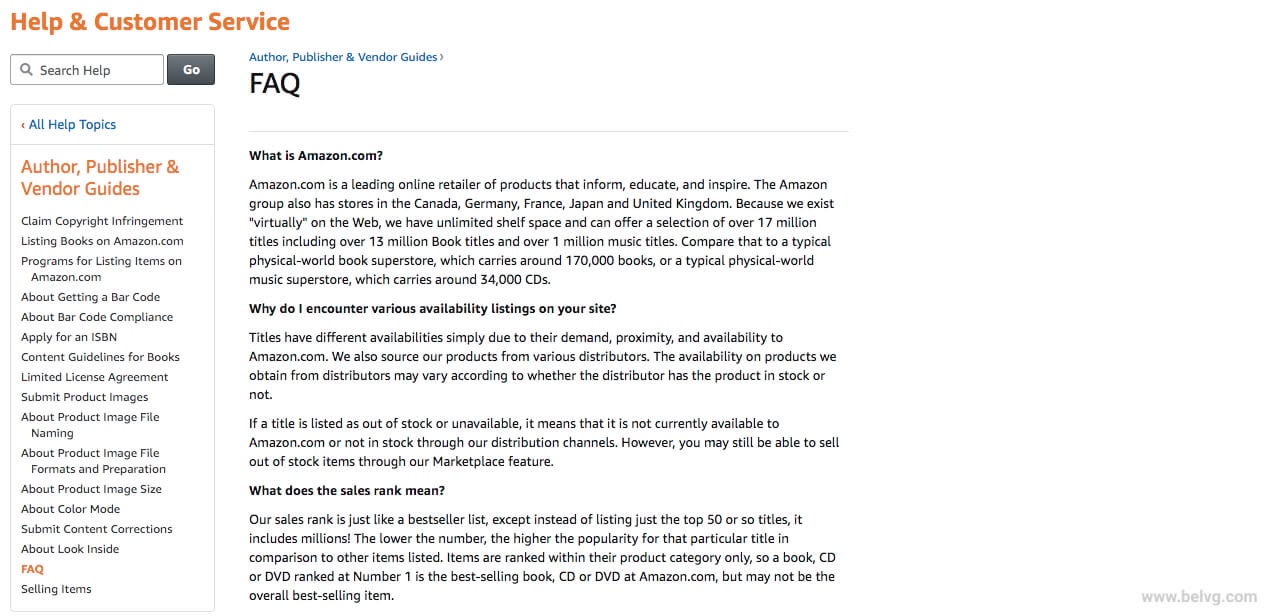 How to Create FAQ Page & Best FAQ Examples Amazon FAQ page