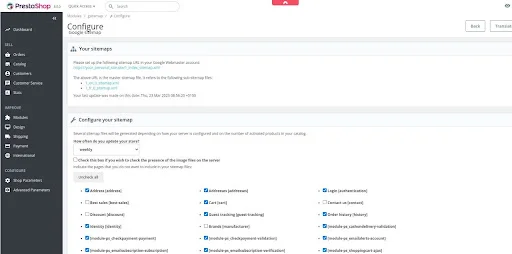 How To Generate A Sitemap In PrestaShop 8 & Add it to Google Search Console prestashop generate sitemap