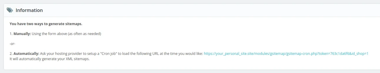 How To Generate A Sitemap In PrestaShop 8 & Add it to Google Search Console ways to generate sitemap
