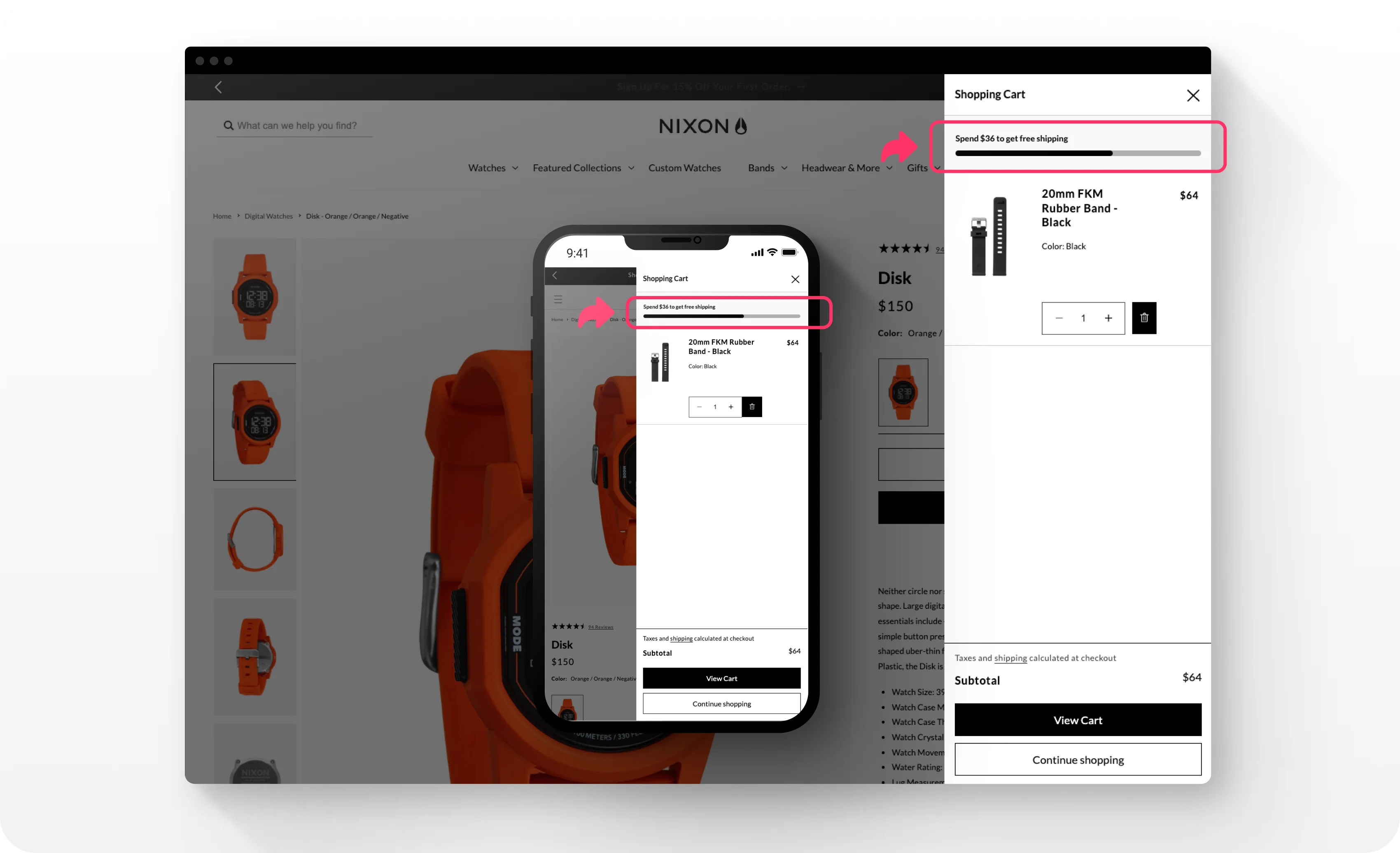 ux shopping cart